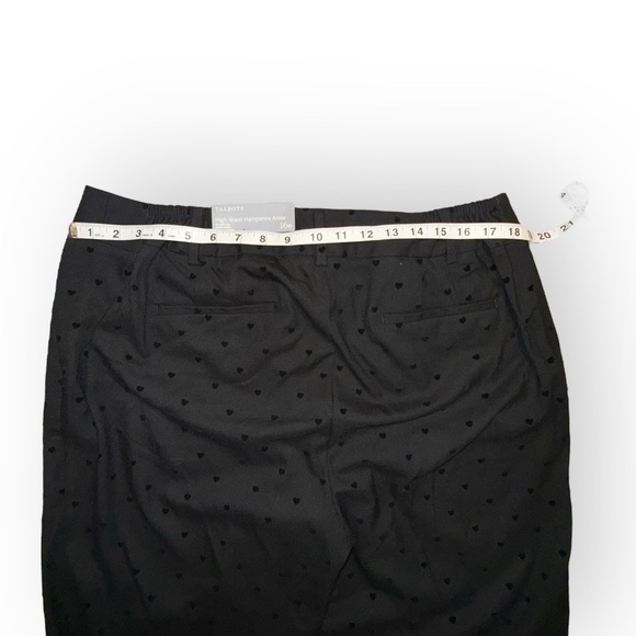 NWT TALBOTS Hampshire Ankle Pants - Heart Print Plus Size 16W - Picture 14 of 15